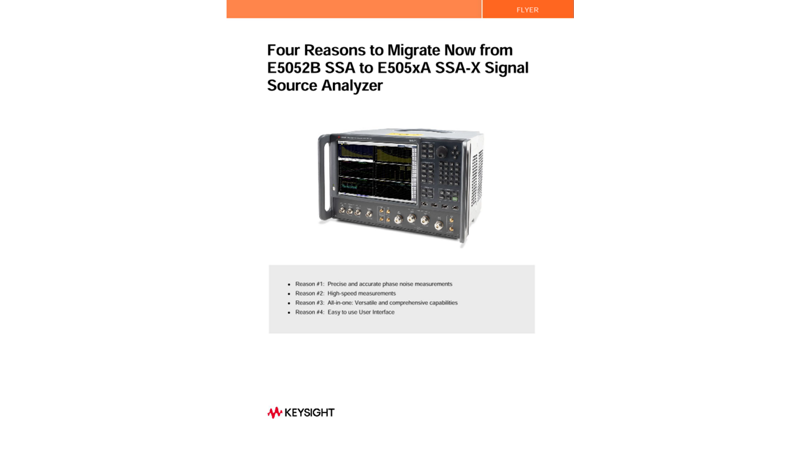 E5056A SSA X Signal Source Analyzer 1 MHz To 26 5 GHz Keysight